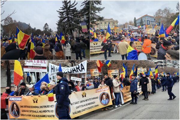 (VIDEO) Miting amplu la Deva pentru alegeri libere