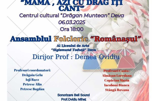 Spectacol organizat de Ansamblul Folcloric „Românașul”, de Ziua Mamei